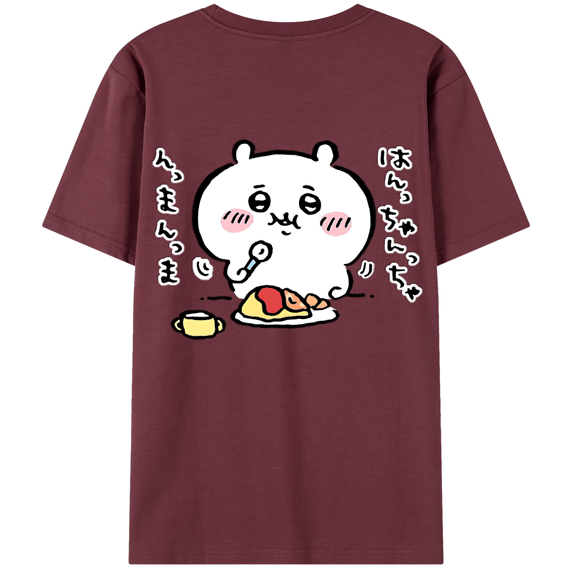 （画像用） ちいかわ ちいかわ Chii-kawa chiikawa 綿100％半袖Tシャツ（背面プリント）